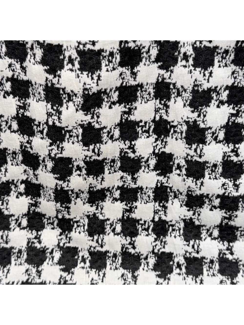 LuLaRoe Black White Houndstooth Pencil Skirt Small